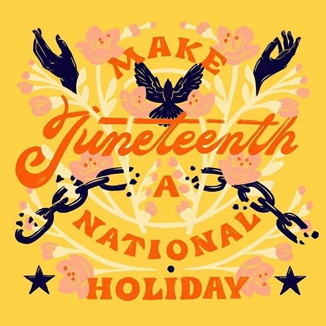 We agree completely. Art by @jill_dehaan #juneteenth #juneteenth2020